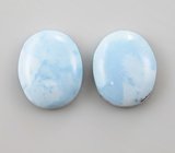 Пара кабошонов иранской бирюзы 3,79 карата
