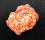 Кольцо с резным солнечным камнем 16,61 карата