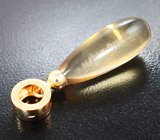 Кулон с чистейшим бриолетом цитрина 16,52 карата