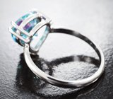 Комплект с голубыми муассанитами 4,19 карата