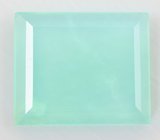 Ограненный хризопраз цвета морской волны 3,01 карата 