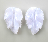 Пара резного халцедона 10,26 карата 