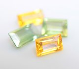 Набор из 4 ярких сапфиров высокой чистоты 1,23 карата