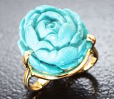 Кулон с резной армянской бирюзой 5,41 карата