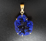 Золотой кулон с азуритом 21,57 карата
