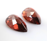 Пара чистейших оранжевых цирконов 4,62 карата 