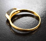 Золотое кольцо с редким хризобериллом с эффектом кошачьего глаза 1,28 карата Золото