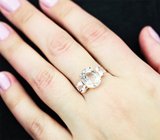 Золотое кольцо с чистейшими яркими морганитами 4,53 карата Золото