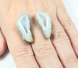 Эффектная крупная пара друз агата 33,42 карата