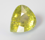 Желтовато-зеленый турмалин 5,88 карата 