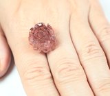 Крупный! Красный резной турмалин 25,73 карата 