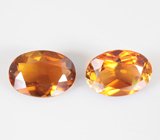 Пара желтых турмалинов 1,46 карата