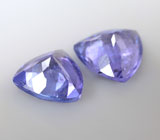 Пара насыщенных танзанитов 1,74 карата