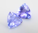 Пара насыщенных танзанитов 2,3 карата