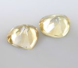 Пара желтых цоизитов 1,64 карата