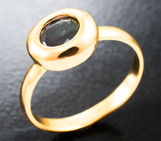 Кольцо с уральским александритом 0,65 карата