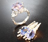 Комплект с флюоритами со сменой цвета 6,53 карата