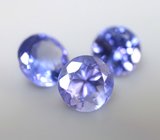 Набор из 3 танзанитов 1,44 карата