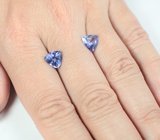 Пара танзанитов 3,68 карата