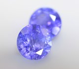 Пара танзанитов 2,41 карата