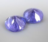 Пара танзанитов 2,41 карата