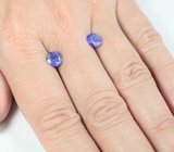 Пара танзанитов 2,41 карата