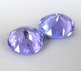 Пара танзанитов 2,26 карата