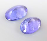 Пара танзанитов 1,12 карата