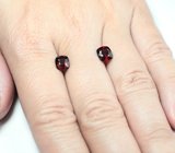 Редкая пара рубиновых шпинелей высокой чистоты 2,63 карата