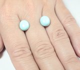 Пара кабошонов армянской бирюзы 5,23 карата