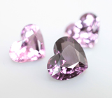 Набор из 3 пурпурных шпинелей высокой чистоты 3,85 карата 