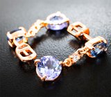 Серьги с сапфирами 1,33 карата и танзанитами 2,68 карата