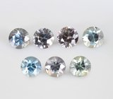 Без облагораживания! Набор из 7 сапфиров 1,06 карата
