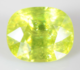 Желтовато-зеленый сфен 4,37 карата 