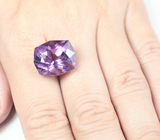 Чистейший аметист авторской огранки 15,91 карата 