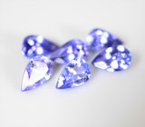 Набор из 6 танзанитов высокой чистоты 5,32 карата