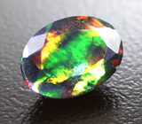 Ограненный черный опал 1,56 карата 