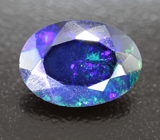 Ограненный черный опал 2,28 карата 