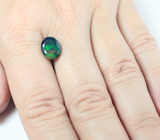 Ограненный черный опал 1,54 карата 