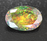 Ограненный черный опал 1,87 карата 