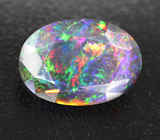 Ограненный черный опал 4,34 карата 