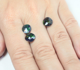 Набор из 3 ограненных черных опалов 2,51 карата 