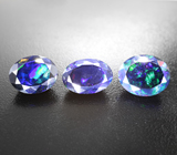 Набор из 3 ограненных черных опалов 13,93 карата 