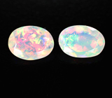 Пара ограненных эфиопских опалов 1,58 карата 