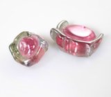 Пара резных арбузных турмалинов 5,3 карата 