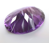 Чистейший крупный уругвайский аметист лазерной огранки 27,02 карата 