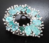 Кулон с грандидьеритами 2,04 карата, параиба турмалинами 5,23 карата и бриллиантами