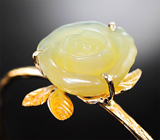 Браслет с резным огненным опалом 14,84 карата Золото