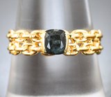 Золотое кольцо с насыщенным уральским александритом авторской огранки 0,42 карата