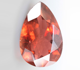 Крупный красно-оранжевый турмалин 6,17 карата 